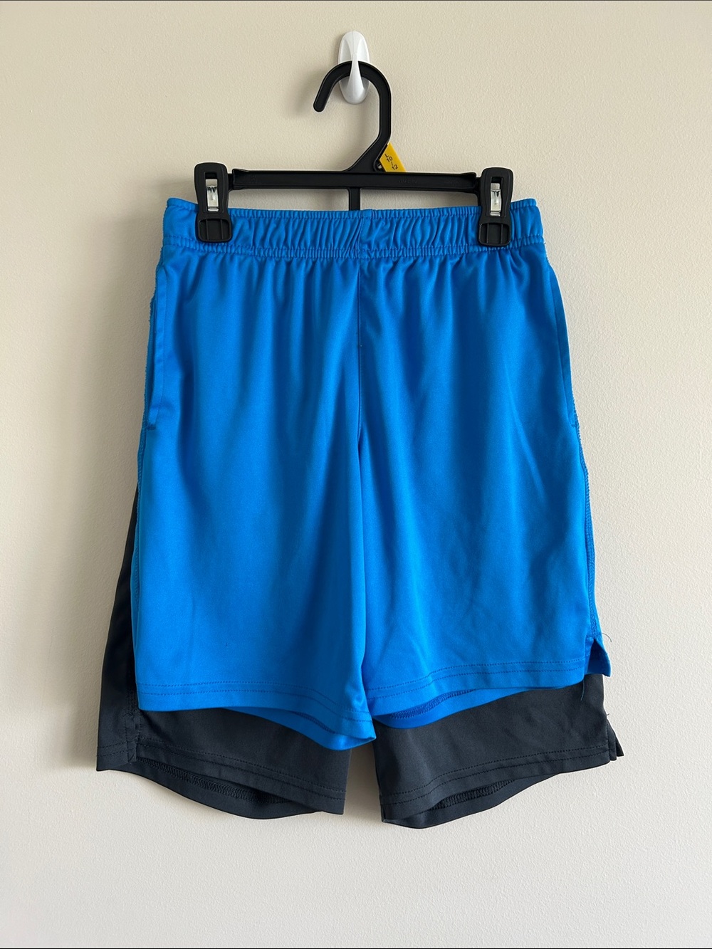 Boys Athletic Shorts Blue Gray 10/12